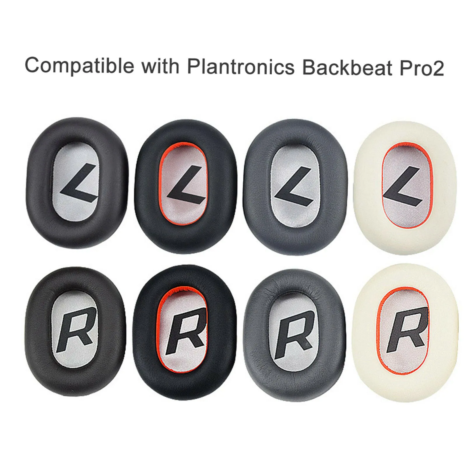 2Pcs Replacement Earpads Ear Pad Cushion for Plantronics BackBeat PRO 2 Over Ear Wireless Headphones