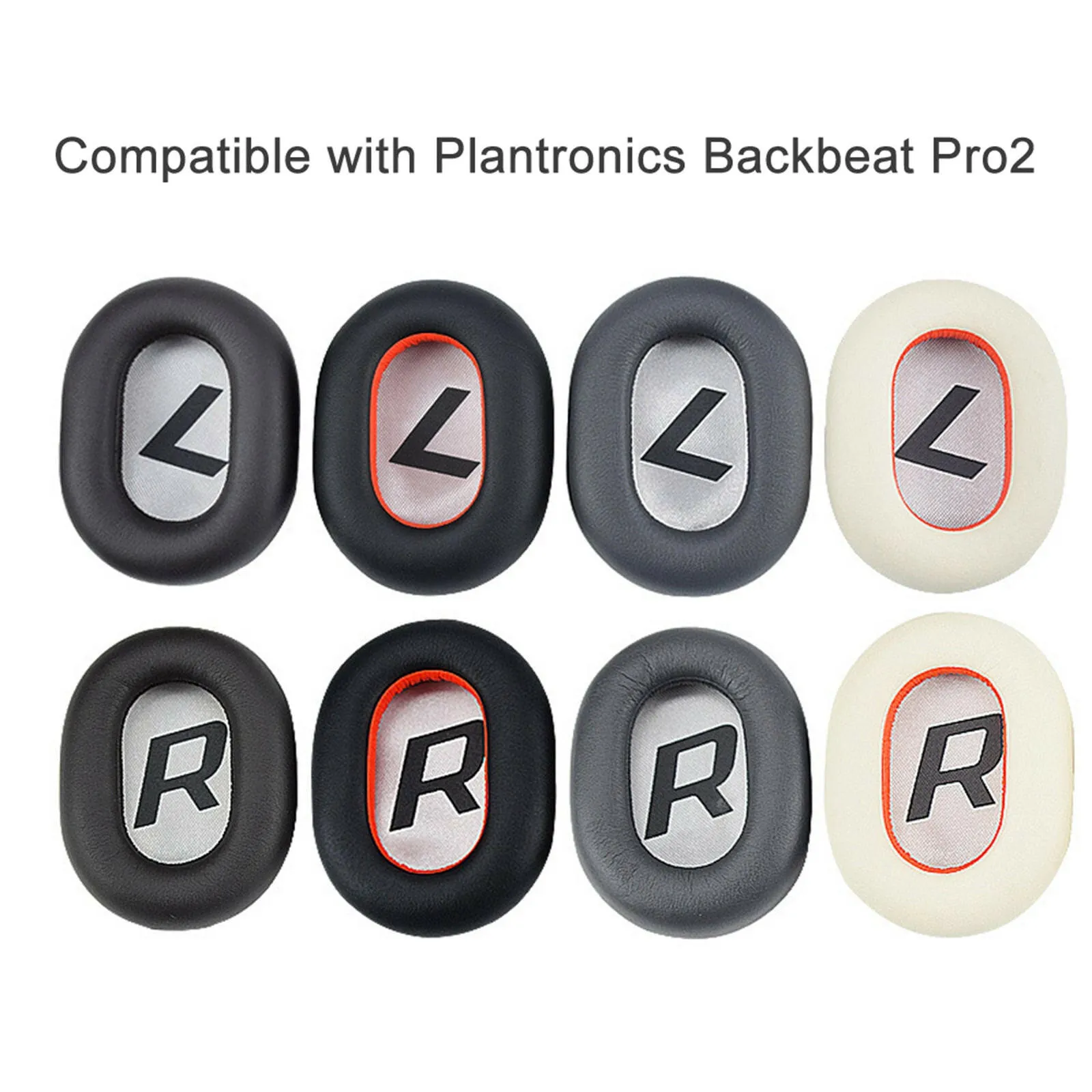 2Pcs Replacement Earpads Ear Pad Cushion for Plantronics BackBeat PRO 2 Over Ear Wireless Headphones