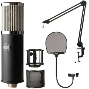 512 Audio Skylight Large Diaphragm Condenser XLR Microphone w/ Pop Filter  Boom Arm Bundle