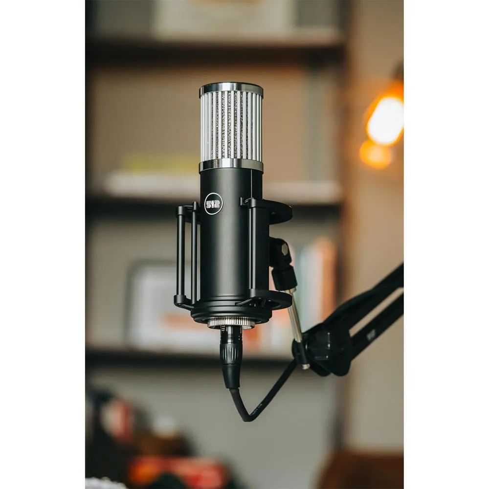 512 Audio Skylight Large Diaphragm Condenser XLR Microphone w/ Pop Filter  Boom Arm Bundle