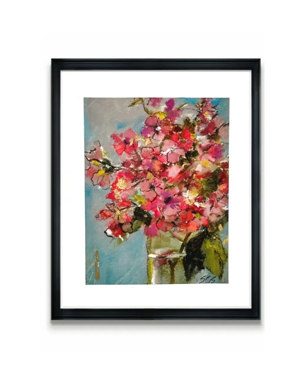 Art/Embellished Giclee Botanical wall art 8" 10"