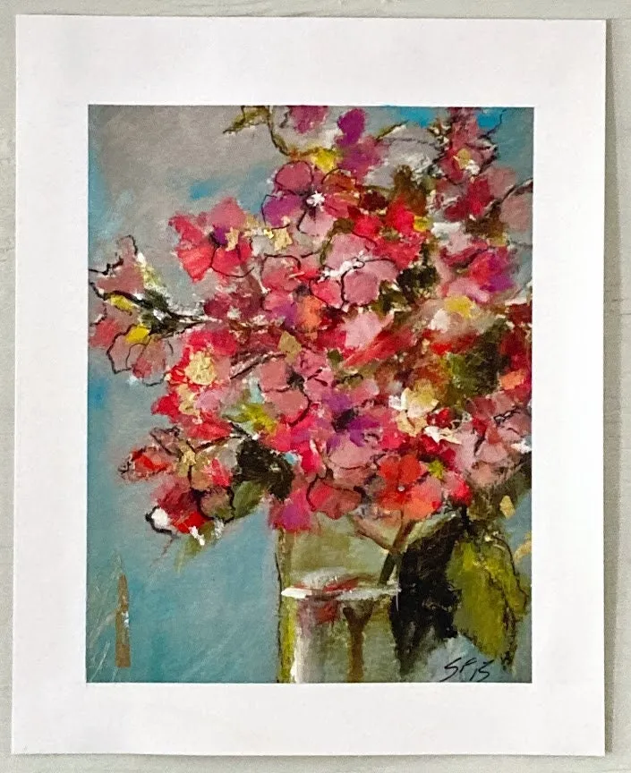 Art/Embellished Giclee Botanical wall art 8" 10"