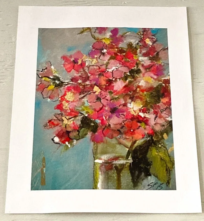 Art/Embellished Giclee Botanical wall art 8" 10"