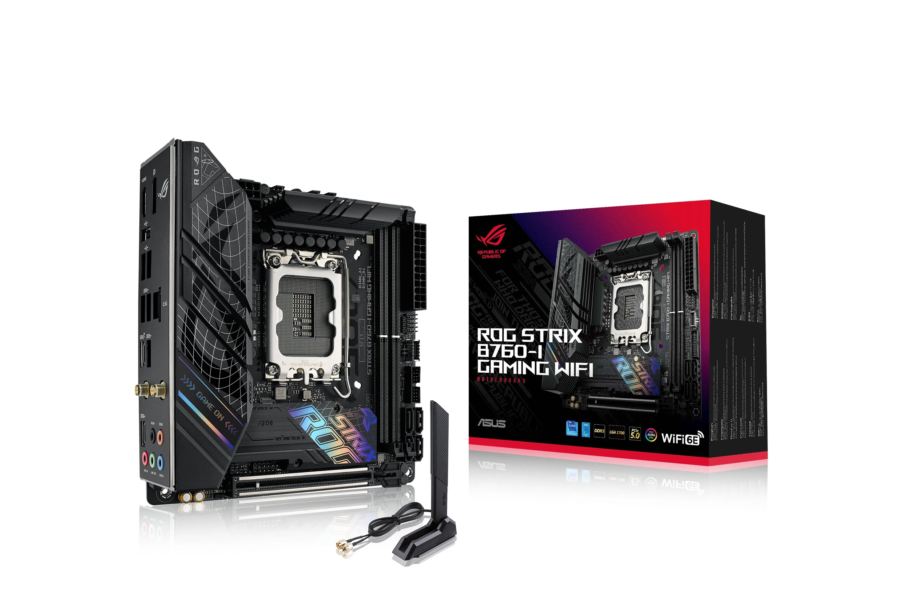 Asus Mainboard Rog Strix B760-I - Mini Itx - Lga 1700 - Intel B760