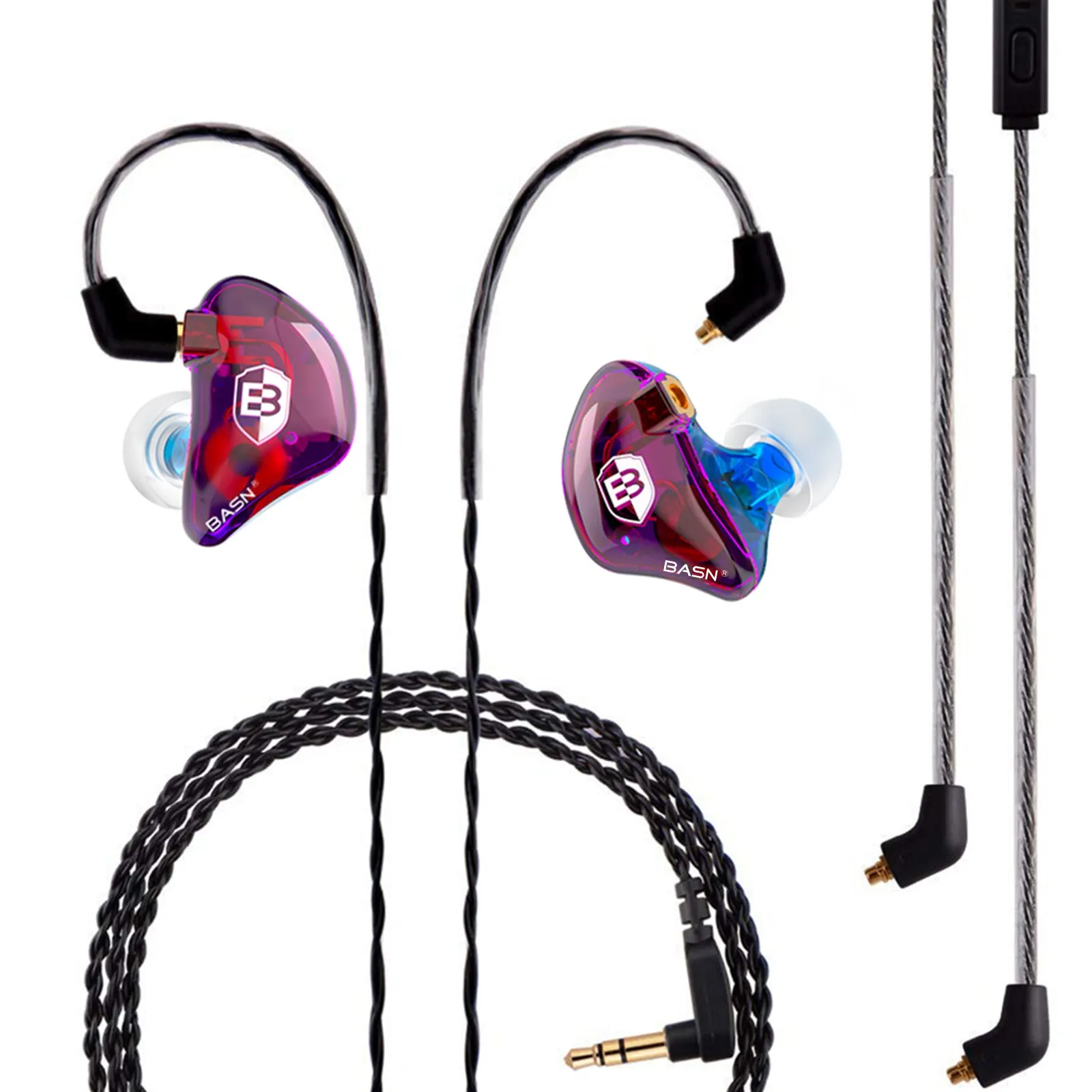 BASN Bsinger PRO In Ear Monitor Headphones (Colorful)