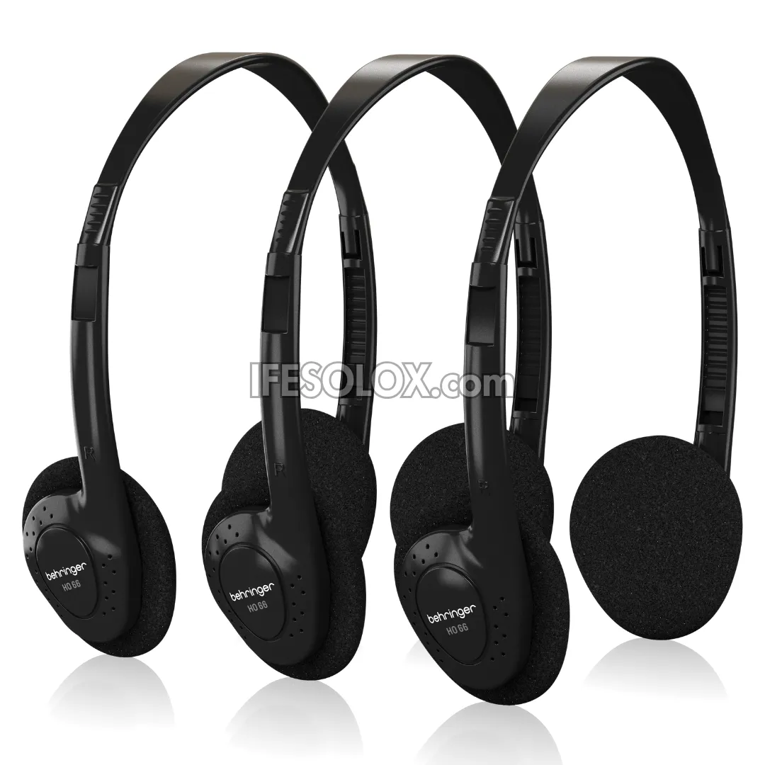 Behringer HO 66 Stereo Headphones Multipack (3 units) - Brand New