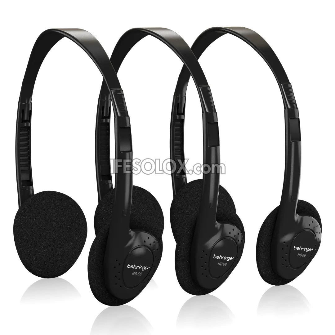 Behringer HO 66 Stereo Headphones Multipack (3 units) - Brand New