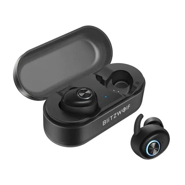 BlitzWolf FYE2 Wireless Bluetooth V5.0 In-Ear Earphones |IPX5 Waterproof And Sweat Resistant and Portable Charging Case