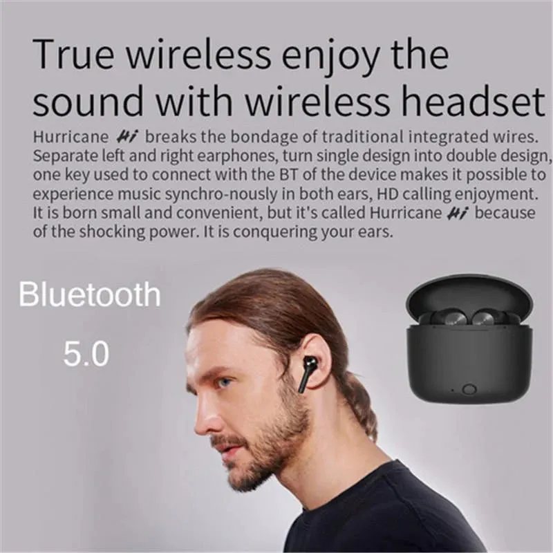 Bluedio Wireless BT V5.0 Waterproof Earphones w/ FaceRecognition |Compatible with IOS and Android system