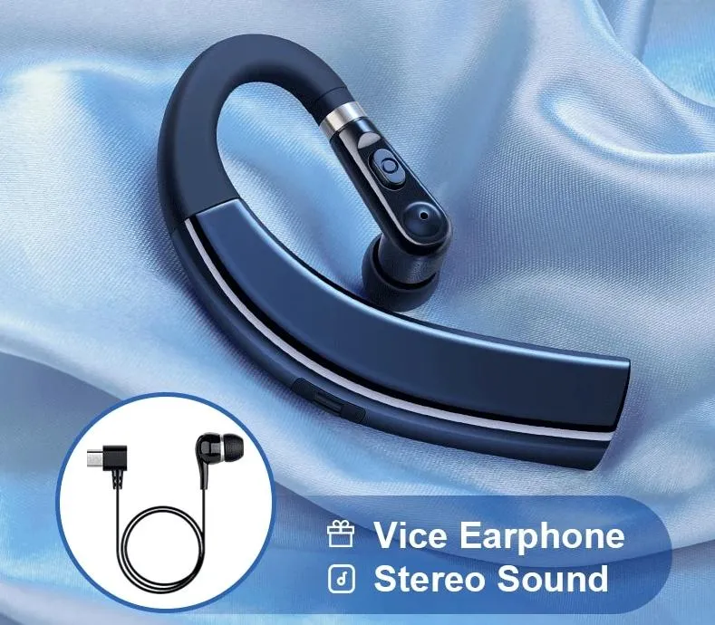 Bluetooth Earphone Wireless Headphones Handsfree Earbud Headset With HD Microphone