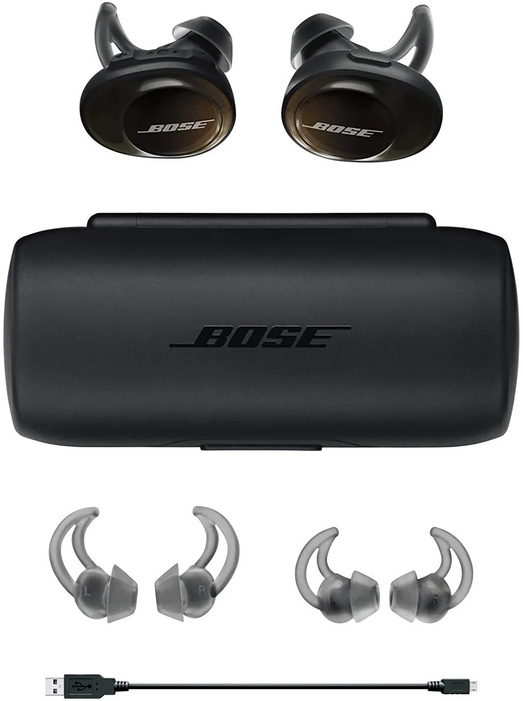 Bose 774373-0010 SoundSport Free, True Wireless Earbuds, (Sweatproof Bluetooth Headphones for Workouts and Sports), Black