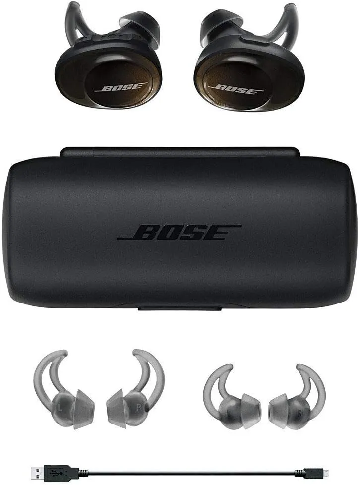 Bose SoundSport Free, True Wireless Earbuds, (Sweatproof Bluetooth Headphones for Workouts and Sports), Black