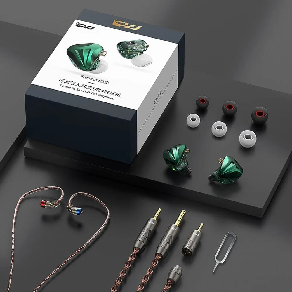 CVJ Freedom 1DD   4 BA In-Ear Monitors IEMs