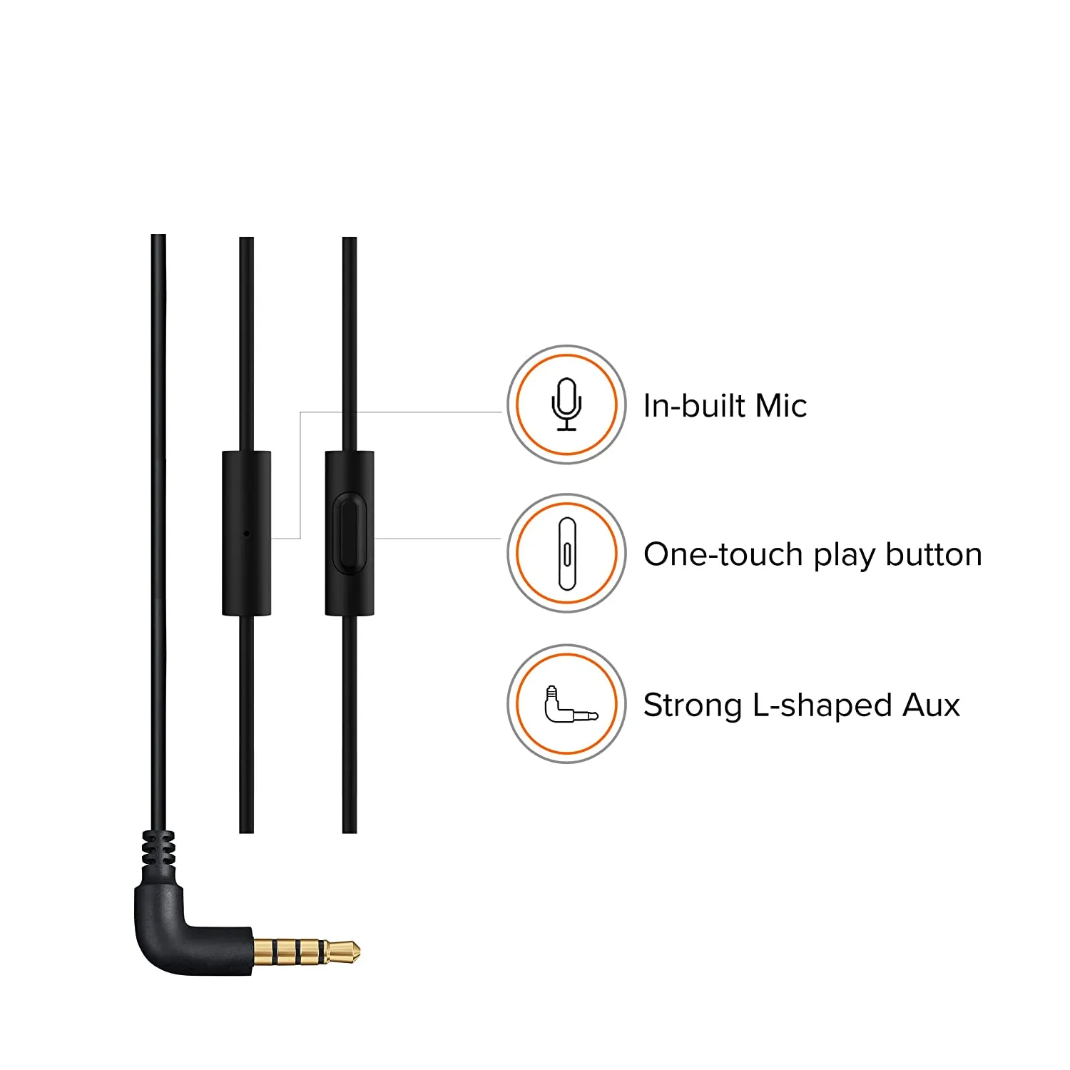 Earphones, Xiaomi Mi Wired in Ear with Mic Basic Headphone | Aluminum Alloy Sound Chamber | Ultra Deep Bass  (Black)