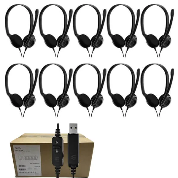 EPOS EDU 12 USB-A Stereo Headset (10 Unit Pack)