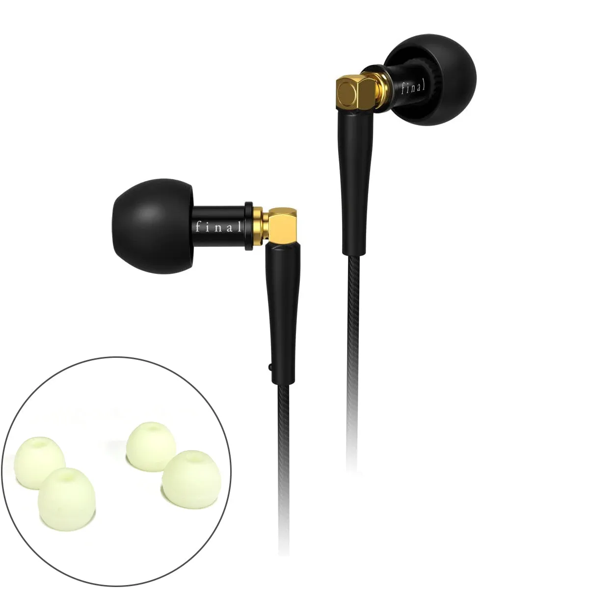 Final Audio F4100 High Fidelity In-Ear Headphones ( free Glow-in-the-Dark tips)