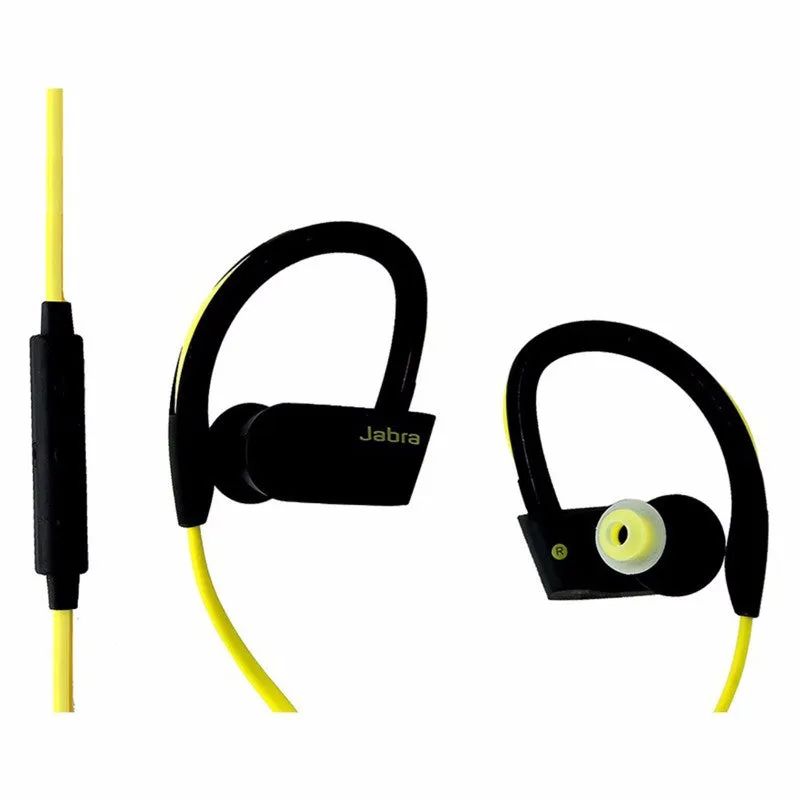 Jabra Sport Pace Wireless Bluetooth Earbuds with Microphone - Black and Yellow