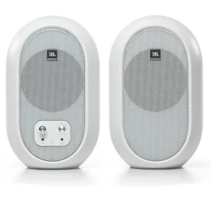 JBL Pro 104-BT Bluetooth Compact Powered Desktop Reference Monitors (Pair, White) - 4.5"