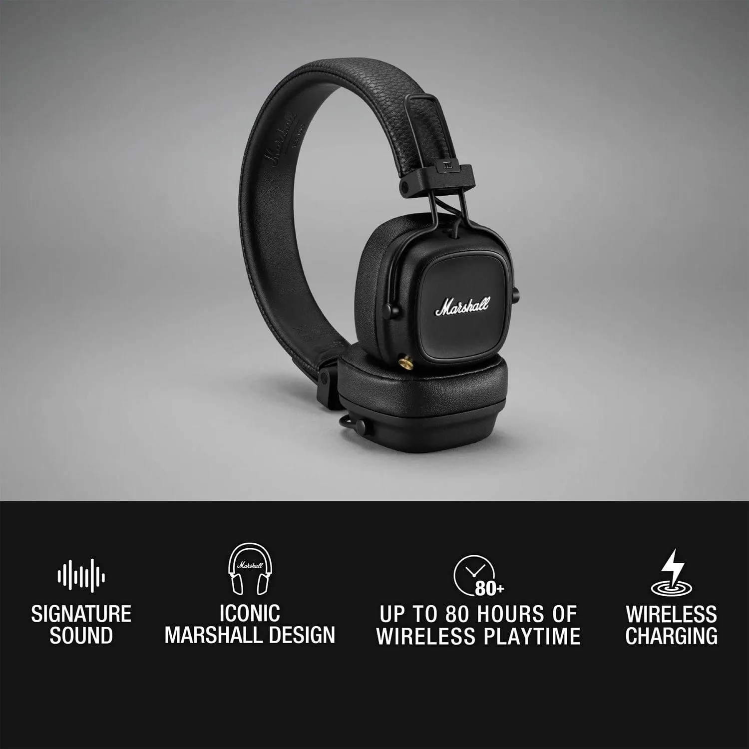 Marshall Major IV Wireless Over-Ear Bluetooth Headphones