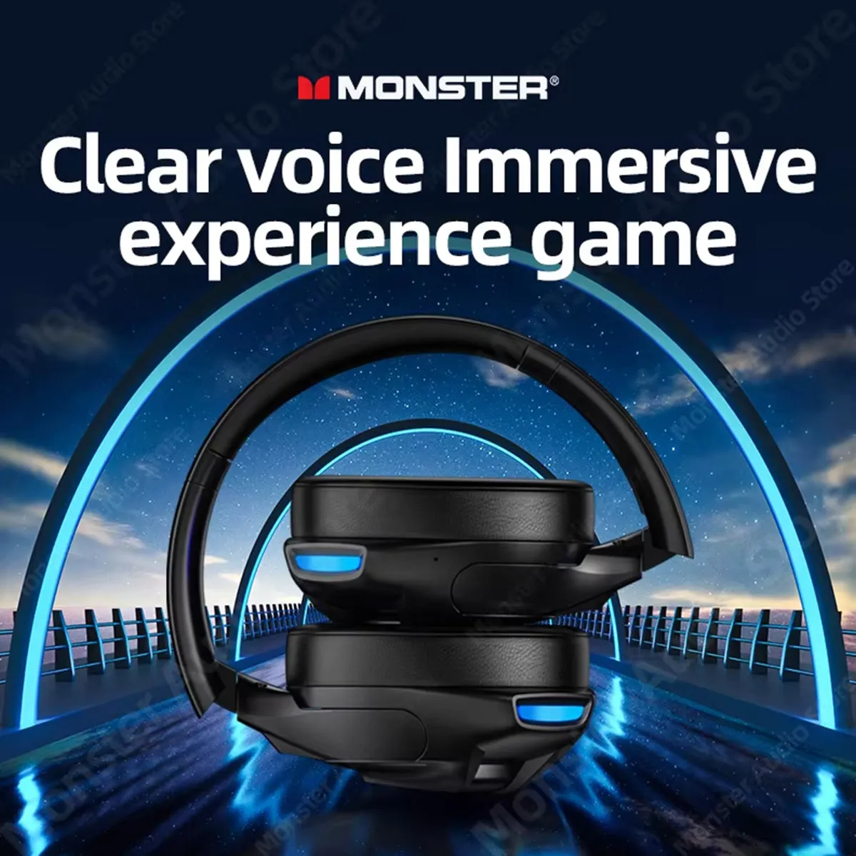 MONSTER XKH03 ANC Bluetooth Wireless Headphones with Mic