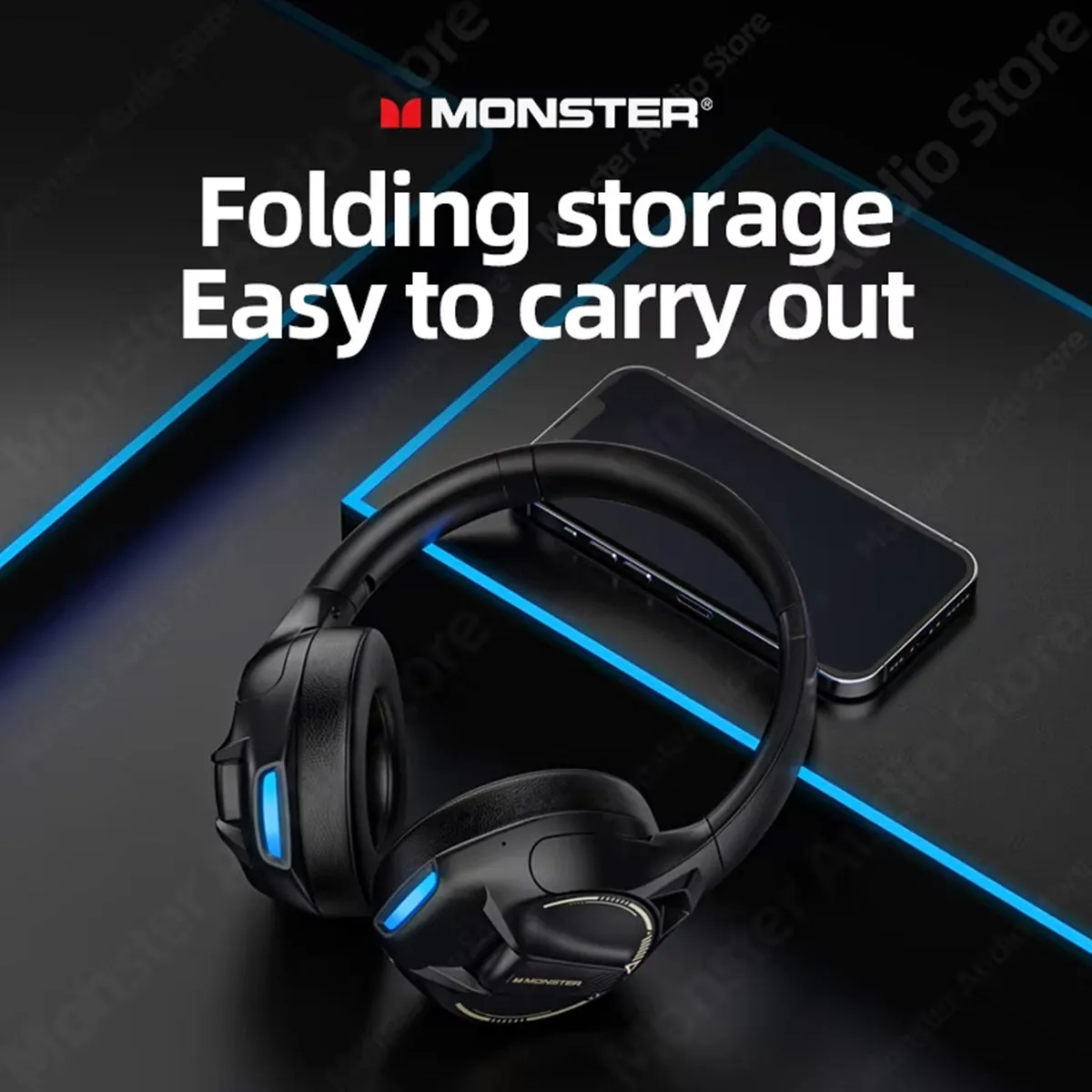 MONSTER XKH03 ANC Bluetooth Wireless Headphones with Mic