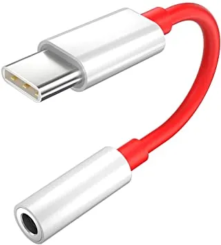 Oneplus 7T Noise Cancelling Headphone Jack Connector (Type-C to 3.5mm Splitter)