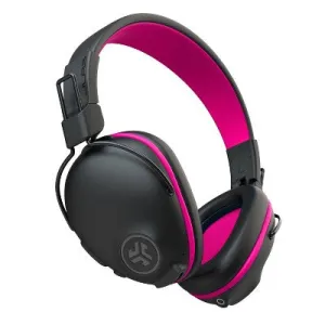 Open Box - JLab Pro Over-Ear Bluetooth Wireless Kids' Headphones - Black/Pink