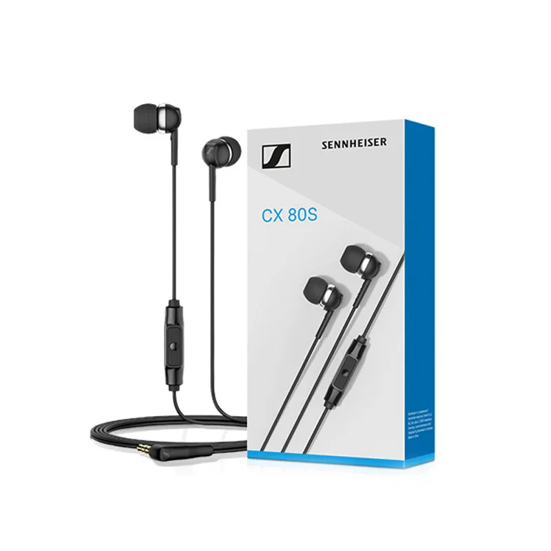 Sennheiser New cx 80s In Ear Headphones with Microphone cx80s