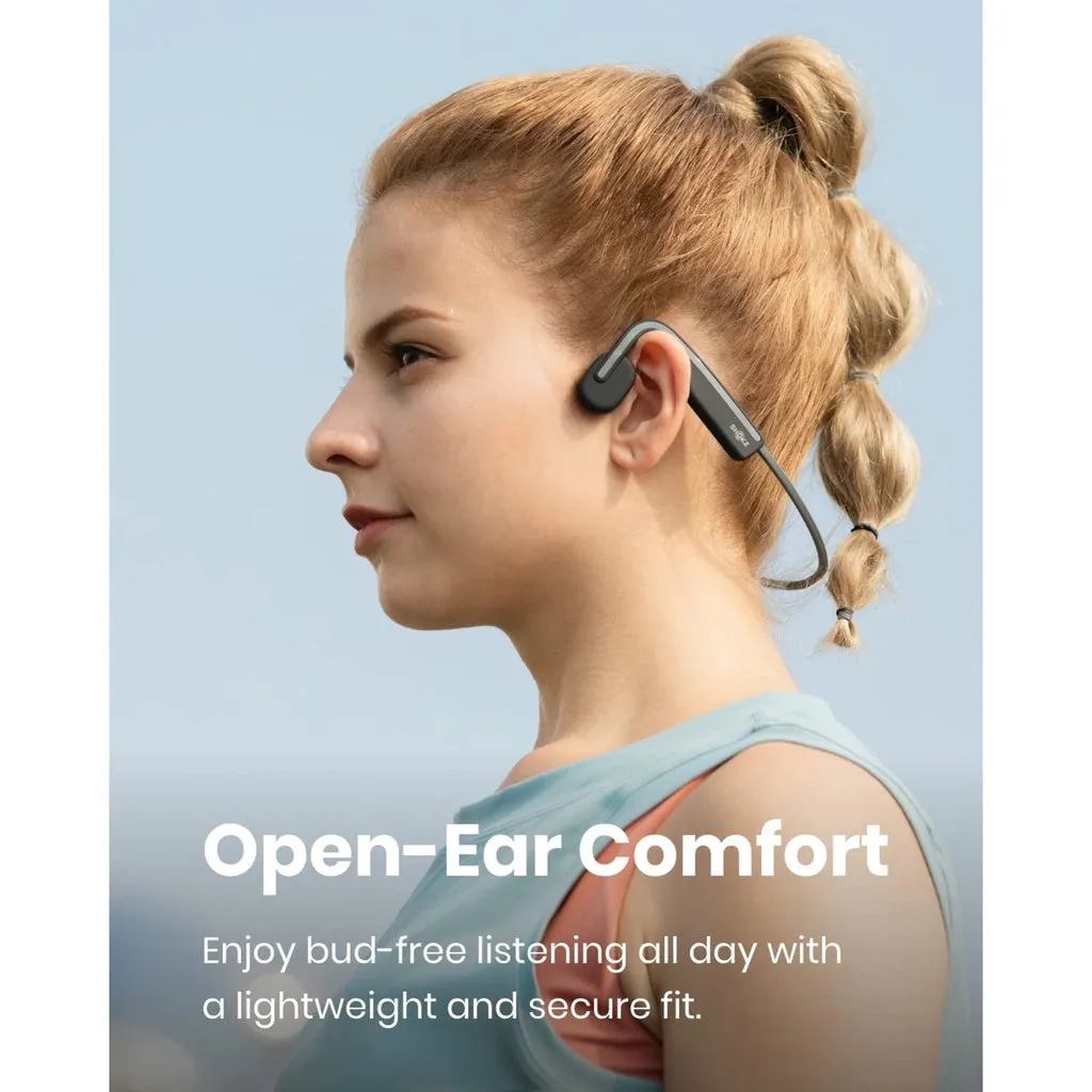 SHOKZ OpenMove (S661)| Open-Ear Bluetooth Sport Headphones - Bone Conduction Wireless Earphones - Sweatproof for Sport