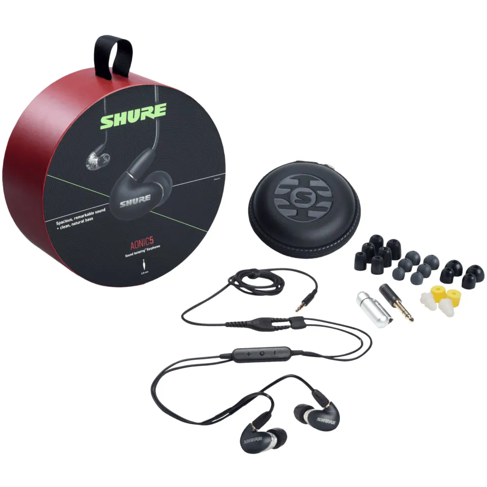 Shure AONIC 5 Wired Sound Isolating Earphones with Remote   Mic