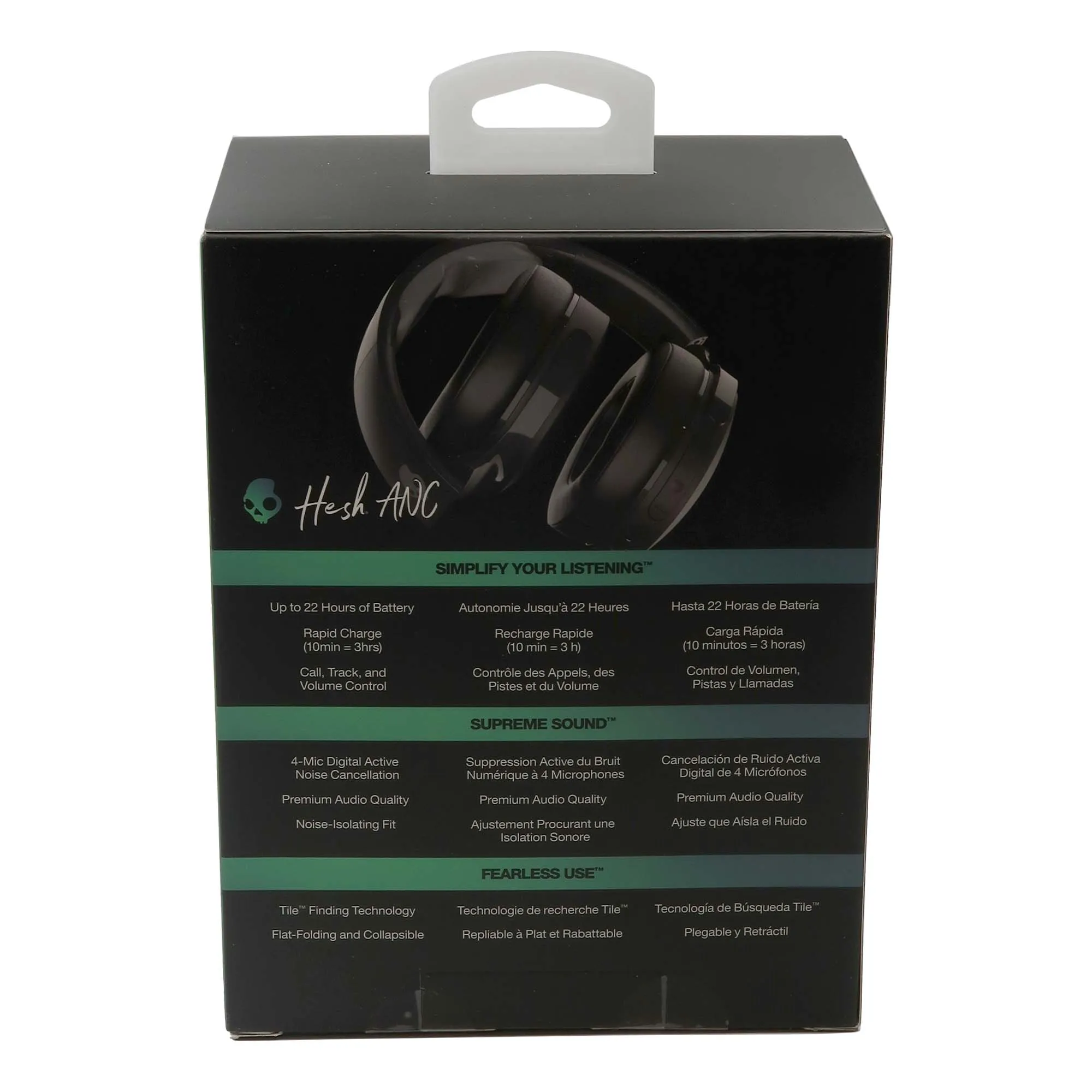 Skullcandy Hesh ANC Noise Canceling Over-Ear Wireless Headphones (True Black)