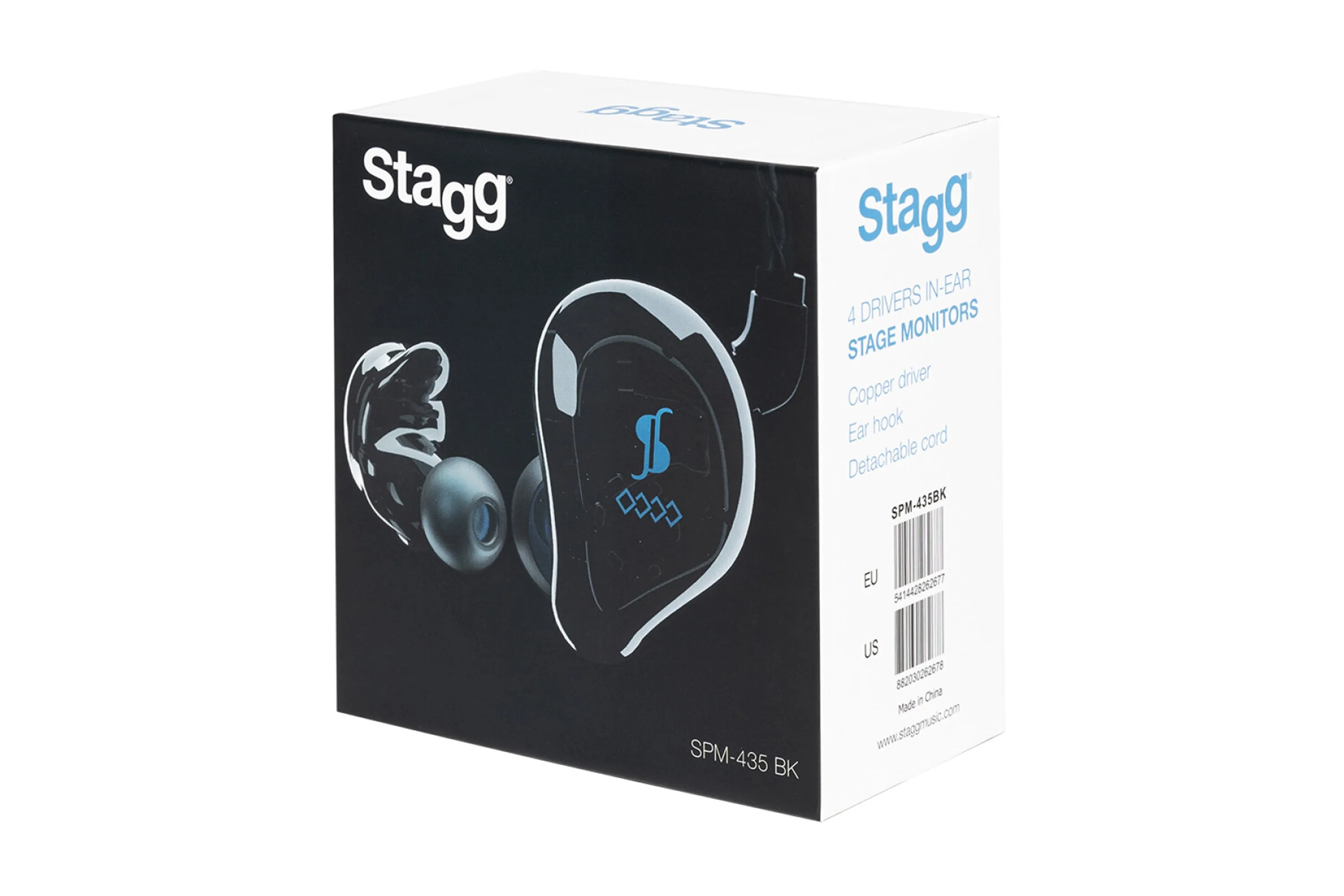 Stagg SPM-435 BK High Resolution Sound Isolating Earphones - 4 Drivers