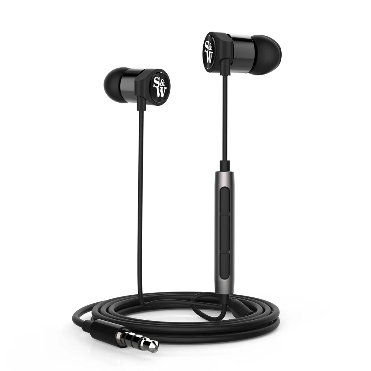 Strauss & Wagner EM205 Earbuds with 3.5mm Connection And Mic Remote