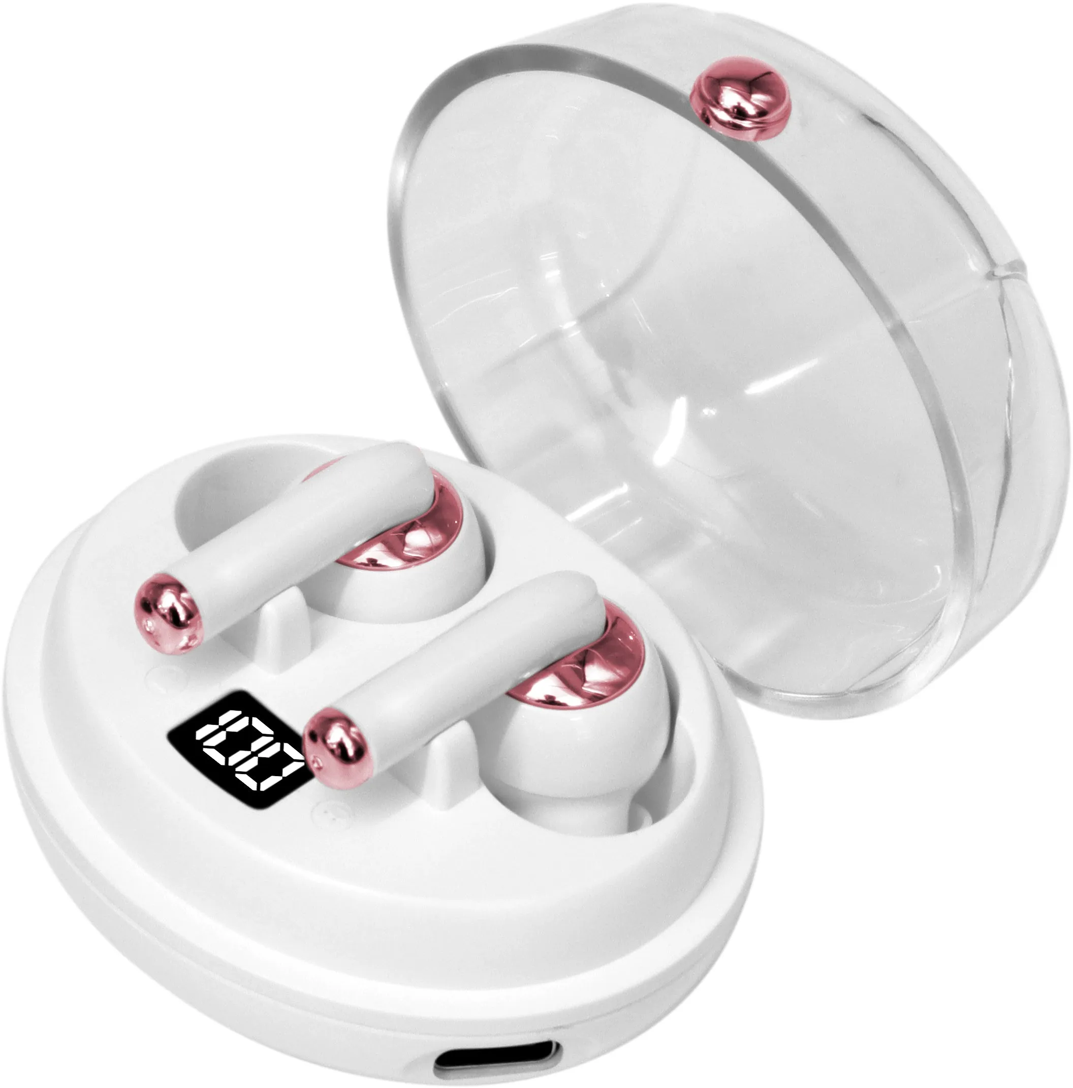 TrueBuds Chrome - Premium True Wireless Earbuds with Charging Case