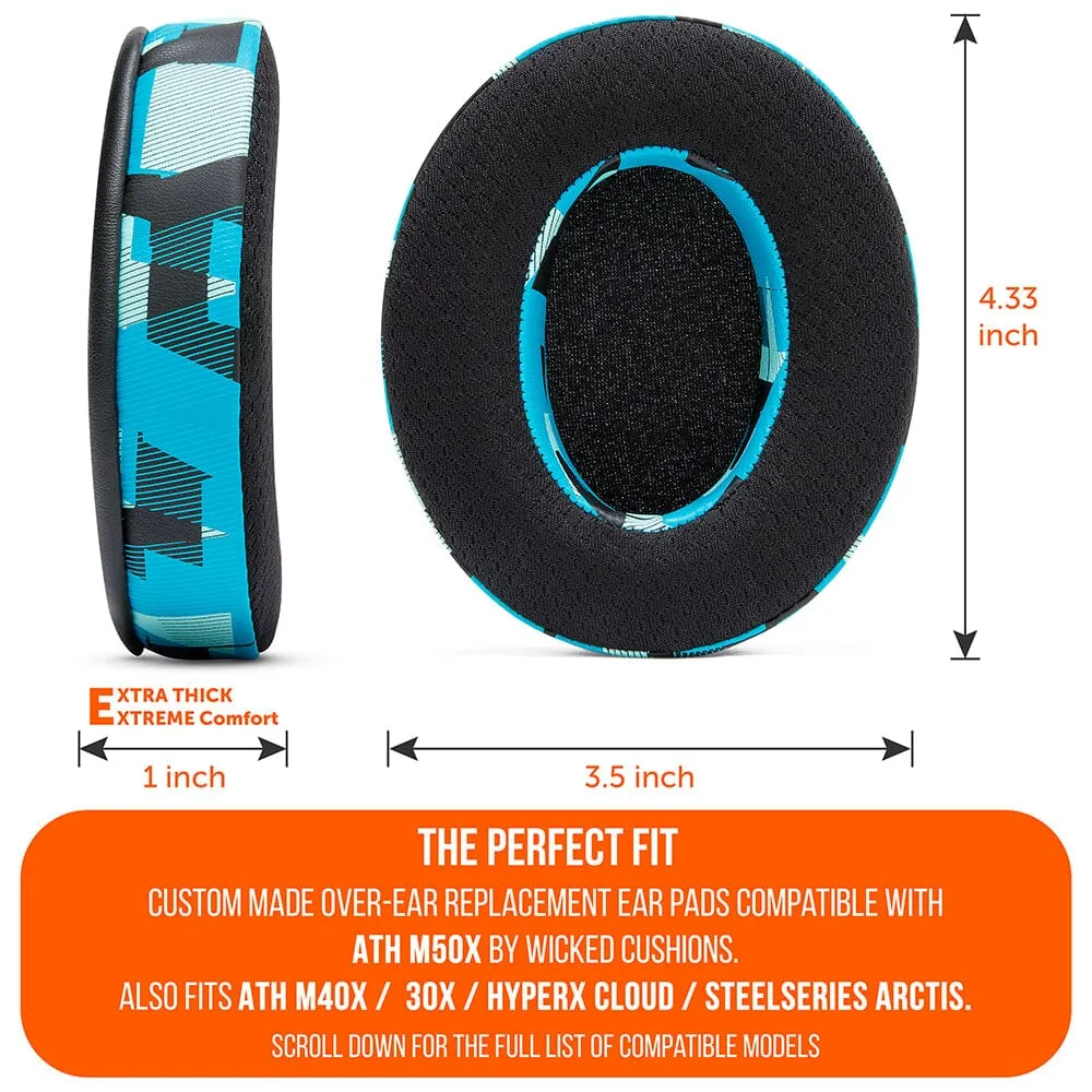 WC FreeZe - Hybrid Cooling Gel Infused Ear Pads for ATH M50X