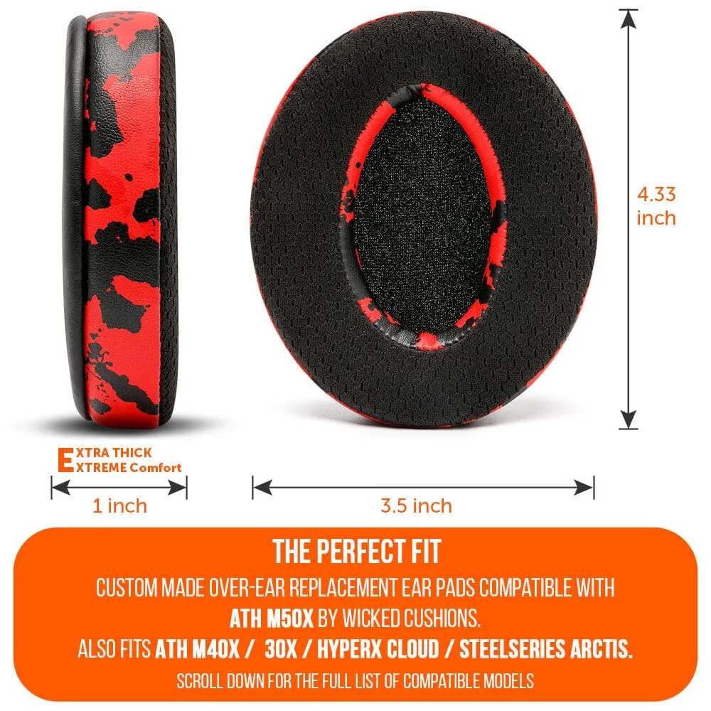 WC FreeZe - Hybrid Cooling Gel Infused Ear Pads for ATH M50X