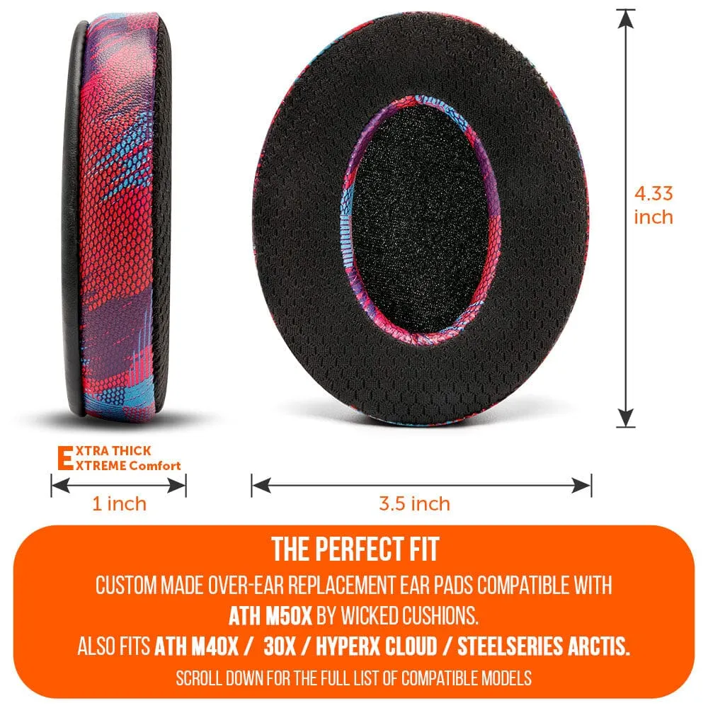 WC FreeZe - Hybrid Cooling Gel Infused Ear Pads for ATH M50X