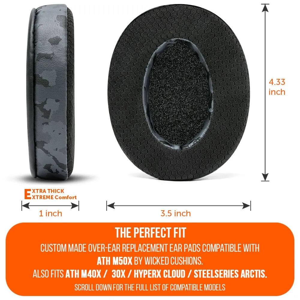 WC FreeZe - Hybrid Cooling Gel Infused Ear Pads for ATH M50X