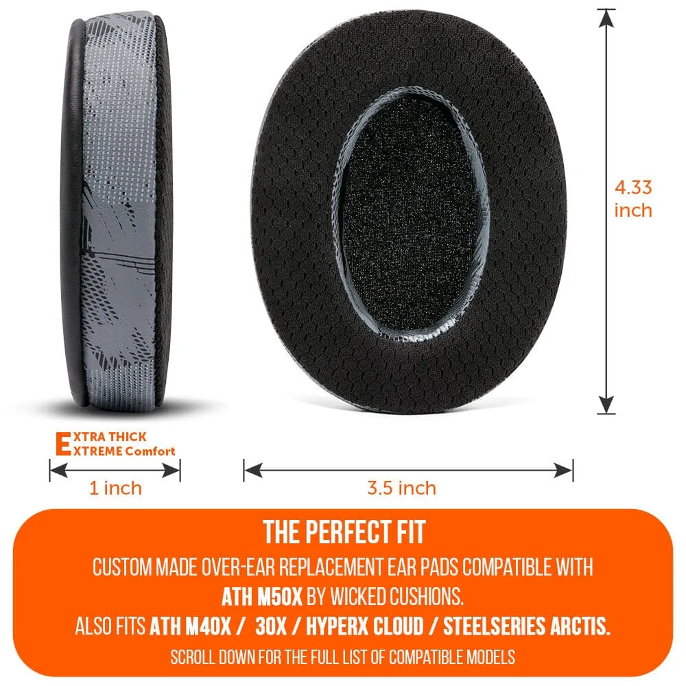 WC FreeZe - Hybrid Cooling Gel Infused Ear Pads for ATH M50X