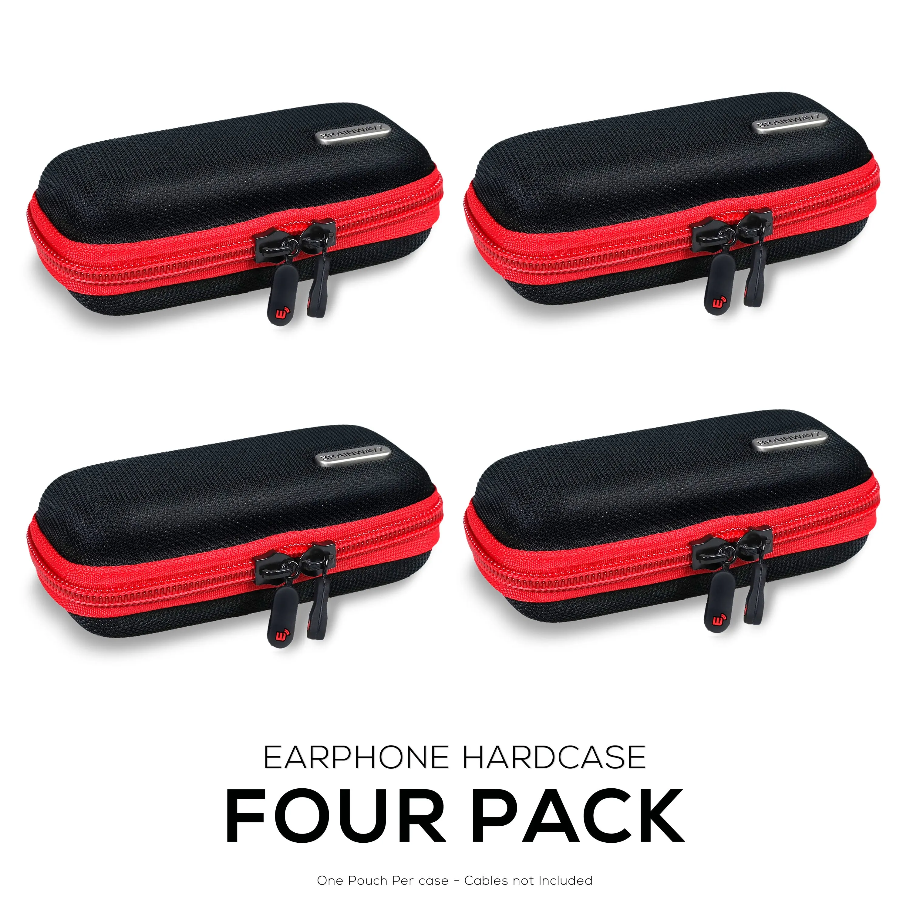 Wide Earphone Case Four Pack   Random Set of Earbuds - Bundle Deal