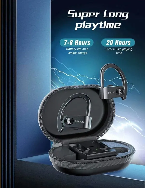 Wireless Bluetooth 5.0 Earbuds, deep bass HiFi stereo in-ear true wireless headset [with built-in microphone and charging case]