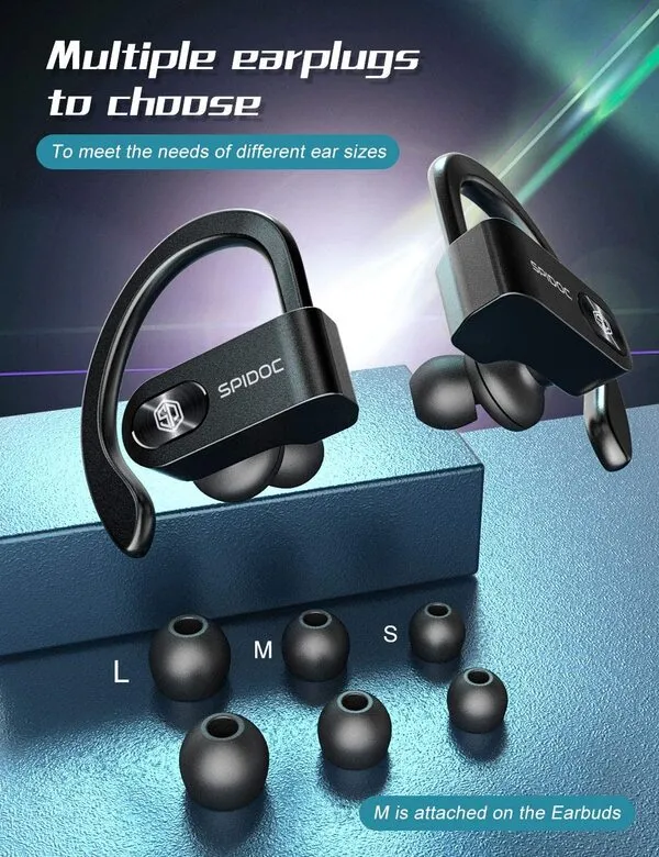 Wireless Bluetooth 5.0 Earbuds, deep bass HiFi stereo in-ear true wireless headset [with built-in microphone and charging case]